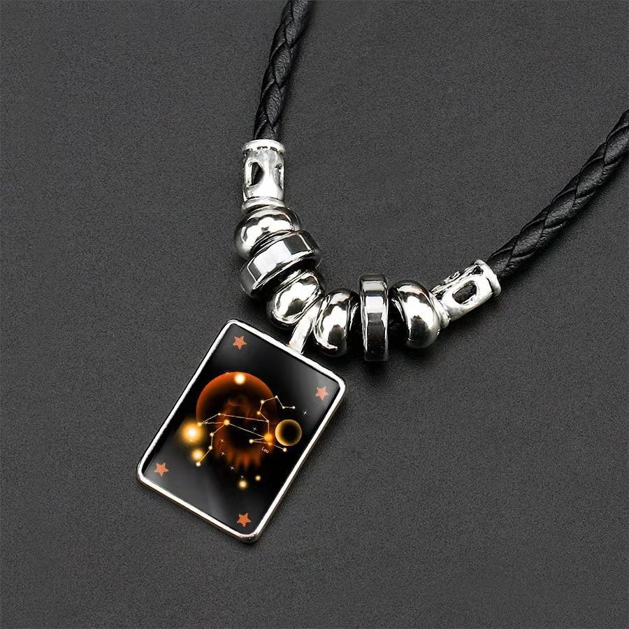 Wholesale Twelve Constellation Pendant Necklaces